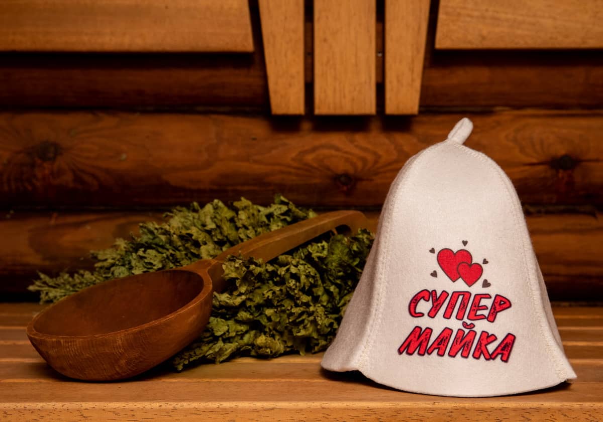 Sauna hat "Super mother"