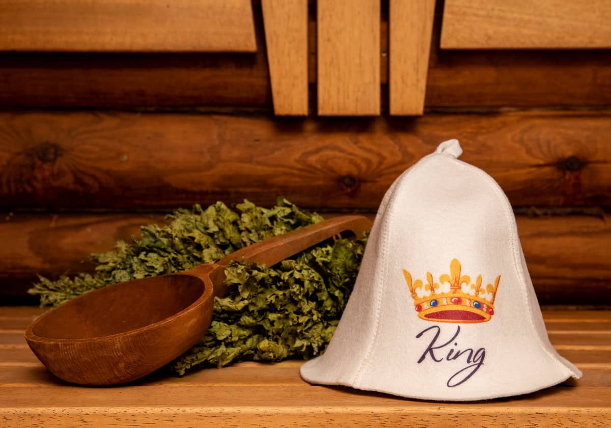 Вълнена шапка за сауна "King" 100% от вълна