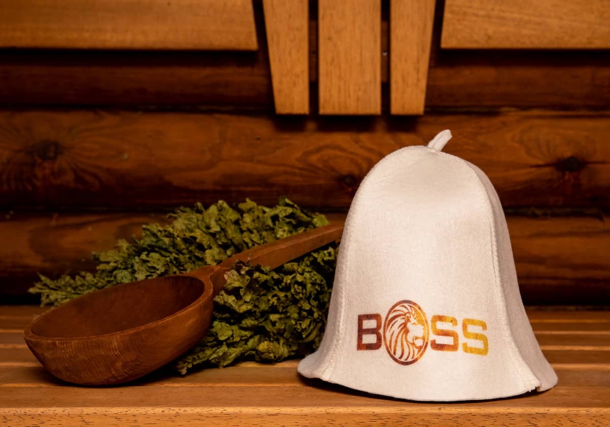 Sauna hat "BOSS"