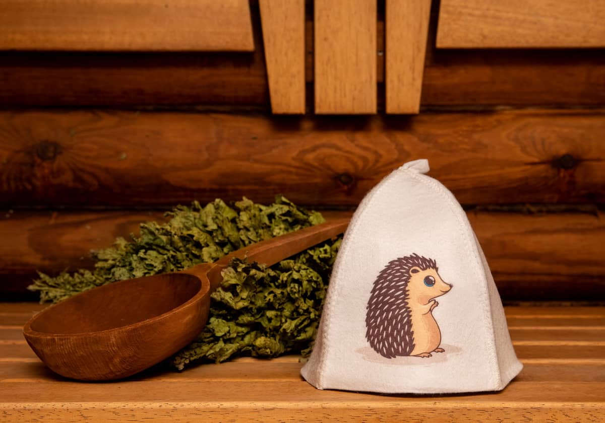 Children's hat for the sauna "Hedgehog"