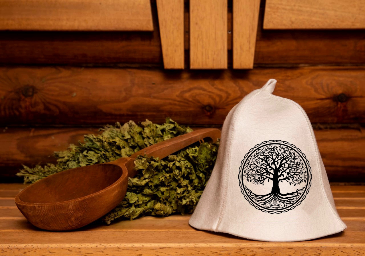 Sauna hat "Tree of Life"